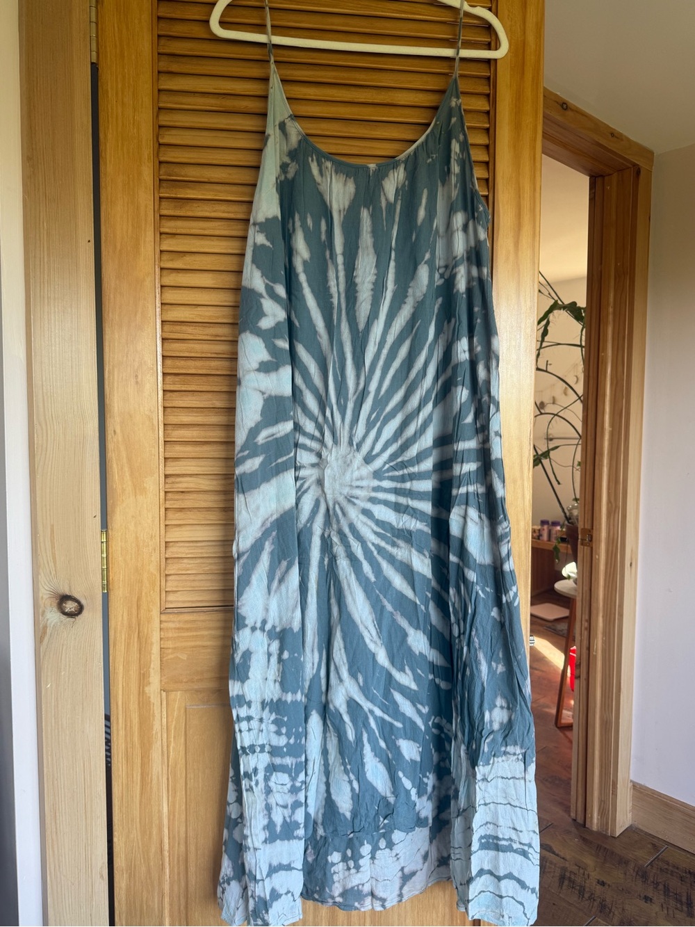 Tie-Dye Maxi dress - dusty blue